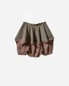 Kiko Kostadinov Stripe-pattern Bubble-hem Mini Skirt In Multi