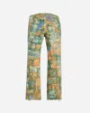 Kiko Kostadinov Women S Levi's Carina Flared Jeans Postal Stamp Print In Multi