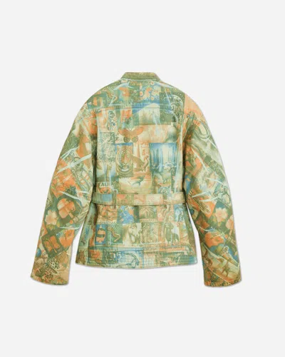Kiko Kostadinov Women S Levi's Carina Waisted Jacket Postal Stamp Print In Multi