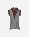 Kiko Kostadinov Women S Quimby Sleeveless Polo Speckled Fossil In Multi