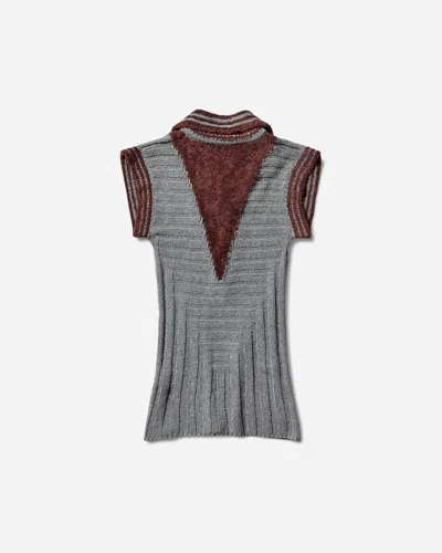 Kiko Kostadinov Women S Quimby Sleeveless Polo Speckled Fossil In Multi