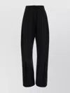 Kiko Kostadinov Black Stretch Wool Venari Wide-leg Pant