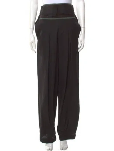 Pre-owned Kiko Kostadinov Wool Wide Leg Pants In Black