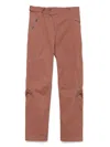 Kiko Kostadinov X Fox Lab Moto Trousers In Brown