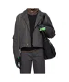 Kiko Kostadinov Gray Fox Racing Edition Fox Jacket In Black