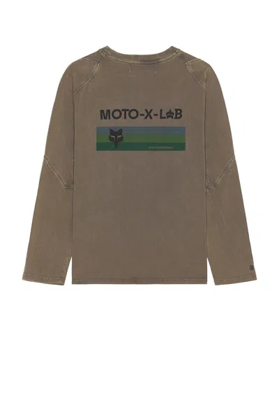 Kiko Kostadinov X Fox Racing Long Sleeve Tee Shirt In Graphite