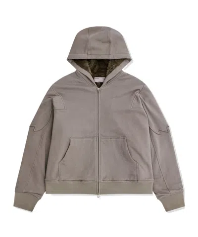 Kiko Kostadinov X Fox Racing Zip-up Hoodie In Gray