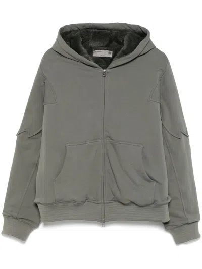 Kiko Kostadinov X Fox Sherpa Zip-up Hoodie In Grau