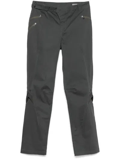 Kiko Kostadinov X Fox Twill Trousers In Grau