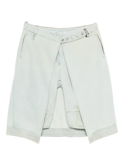 Kiko Kostadinov X Levi's Apron Shorts In Blue