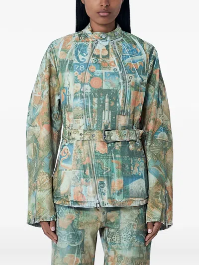 Kiko Kostadinov X Levi's Carina Belt-detail Jacket In Multi