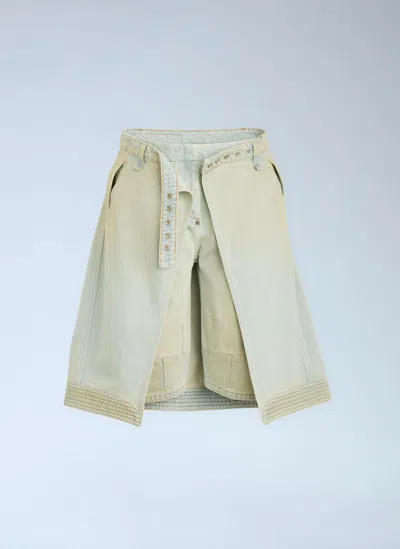 Kiko Kostadinov X Levis Carina Apron Shorts In Neutral