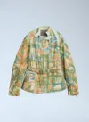 Kiko Kostadinov X Levis Printed Carina Belted Jacket In Green