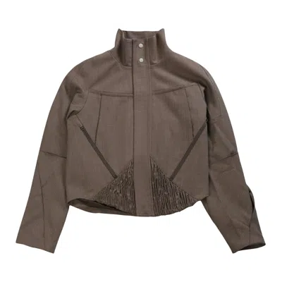 Pre-owned Kiko Kostadinov Zafar Cropped Jacket 'brown Oak' | Men's Size 46