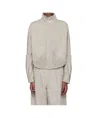 Kiko Kostadinov Off-white Zafar Cropped Jacket In Nude