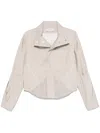 Kiko Kostadinov Off-white Zafar Cropped Jacket In Neutrals
