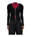 Kiko Kostadinov Zipper Sweater In Black