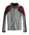 Kiko Kostadinov Zipper Sweater In Gray