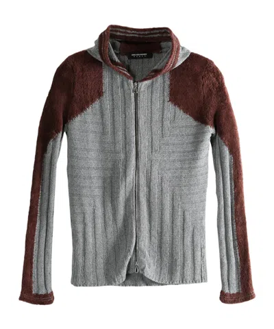 Kiko Kostadinov Zipper Sweater In Gray
