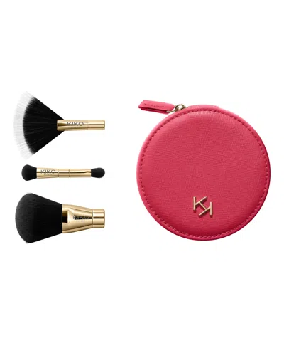Kiko Milano 3-piece Pocket Powder Brush Set In Multi