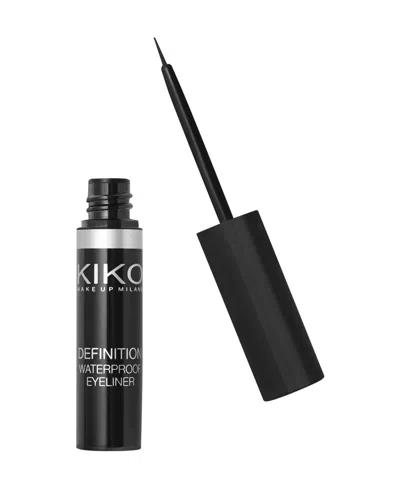 Kiko Milano Definition Waterproof Liquid Eyeliner, 0.1 Oz. In Black