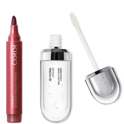 Kiko Milano Exclusive Line And Shine Lip Duo In White