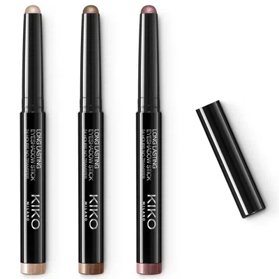 Kiko Milano Exclusive Long Lasting Eyeshadow Stick Trio - Warm Neutrals In Brown