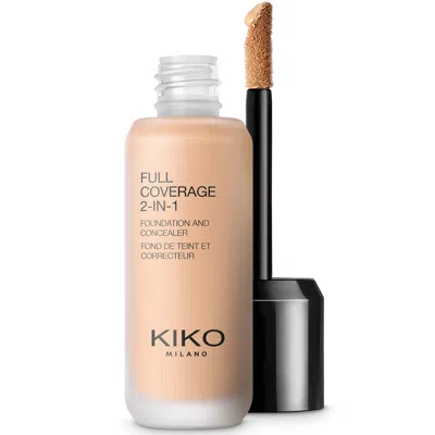 Kiko Milano Full Coverage 2-in-1 Foundation And Concealer 25ml (various Shades) - 30 Warm Rose In Burgundy