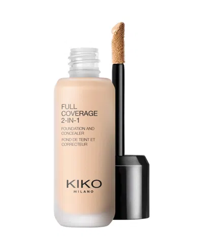 Kiko Milano Full Coverage 2-in-1 Foundation And Concealer, 0.85 Oz.