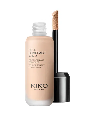 Kiko Milano Full Coverage 2-in-1 Foundation And Concealer, 0.85 Oz.