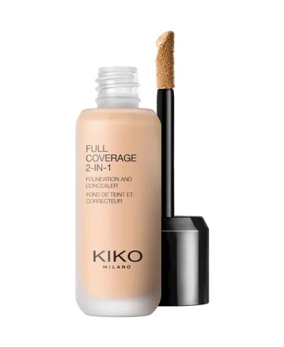 Kiko Milano Full Coverage 2-in-1 Foundation And Concealer, 0.85 Oz.