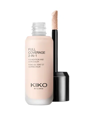 Kiko Milano Full Coverage 2-in-1 Foundation And Concealer, 0.85 Oz.