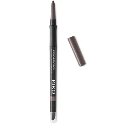 Kiko Milano Lasting Precision Automatic Eyeliner And Khôl 0.35g (various Shades) - 14 Shimmering Dark Taupe In Blue