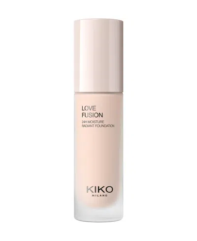 Kiko Milano Love Fusion 24-hour Moisture Radiant Foundation, 1.01 Oz. In Transparent