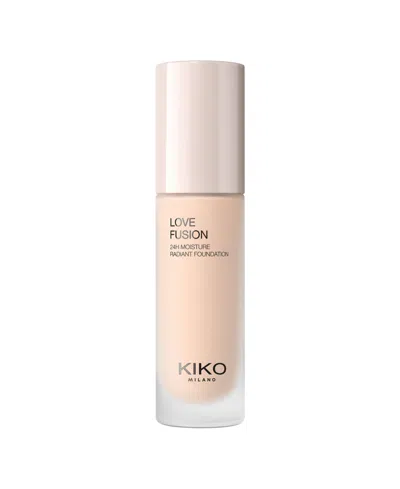 Kiko Milano Love Fusion 24-hour Moisture Radiant Foundation, 1.01 Oz. In Transparent