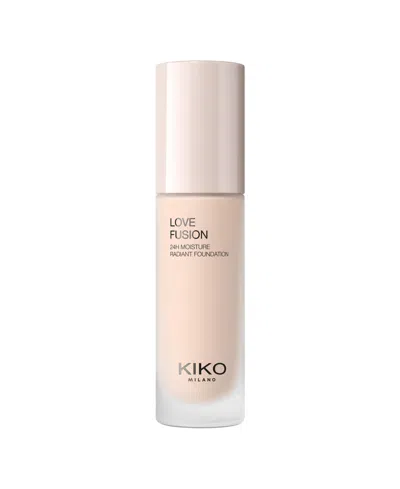 Kiko Milano Love Fusion 24-hour Moisture Radiant Foundation, 1.01 Oz. In Transparent