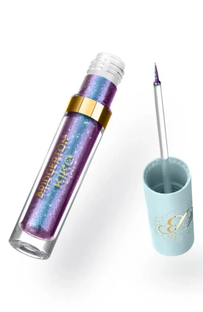 Kiko Milano X Bridgerton Ballroom Bling Liquid Eyeliner In Purple