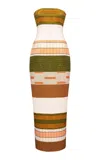 Kilentar Oye Woven Cotton Maxi Dress In Multi