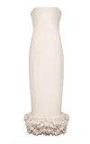 Kilentar Ireti Fringed Cotton Maxi Dress In Off-white