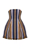 Kilentar Ise Woven Cotton Mini Dress In Multi