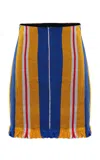 Kilentar Yepa Kan Handwoven Cotton Mini Skirt In Multi