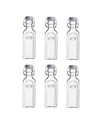 Kilner Clip Top Bottle 10 Oz, Set Of 6 In Clear