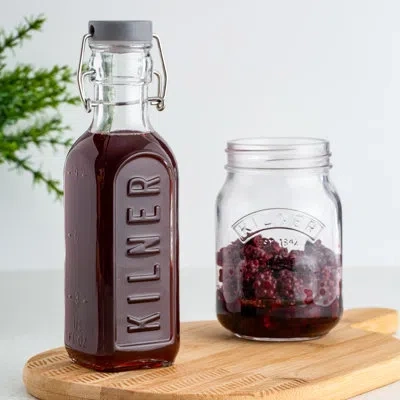 Kilner Clip Top Bottle 20oz - Set Of 6 In Clear,silver