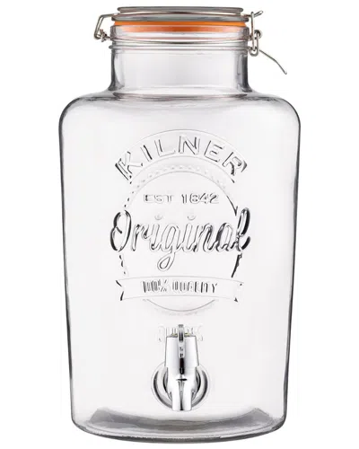 Kilner Clip Top Round Dispenser In Gray