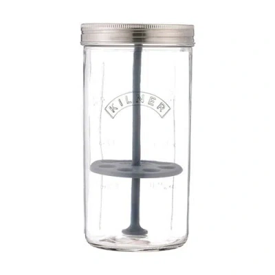 Kilner Fresh Herb Keeper, Glass Herb Storage Jar For Fridge In Transparent