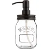 Kilner Liquid Soap & Lotion Dispenser 17 Ounce In Black