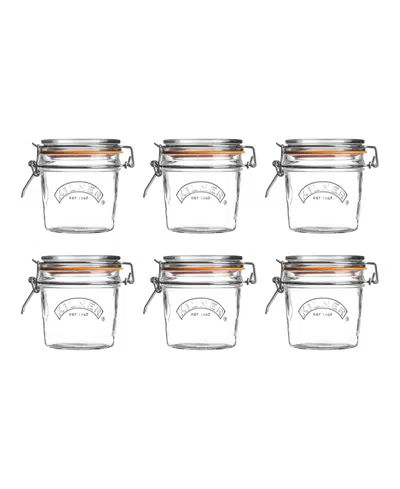 Kilner Round Clip Top Jar 12 Oz, Set Of 6 In Clear