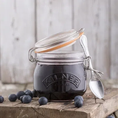 Kilner Round Clip Top Jar 17oz - Set Of 6 In Silver;clear
