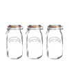 Kilner Round Clip Top Jar 68 Oz, Set Of 3 In Clear