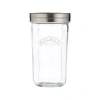 Kilner Sifter Jar Set, 0.5l Glass Baking Shaker With Mesh Lid And Cap In Transparent